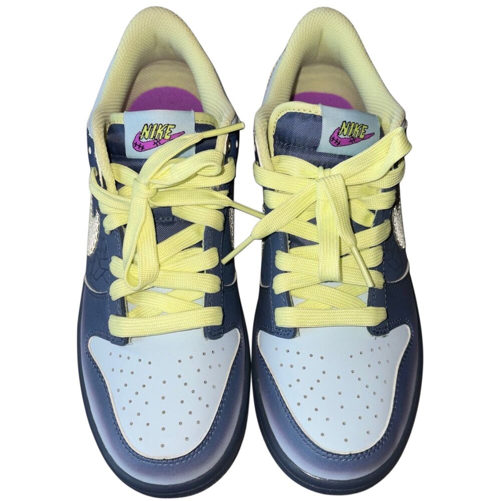 Nike Dunk Low Top Halloween I Am Fearless Sneakers Womens Sz 8 Youth Sz 6.5Y